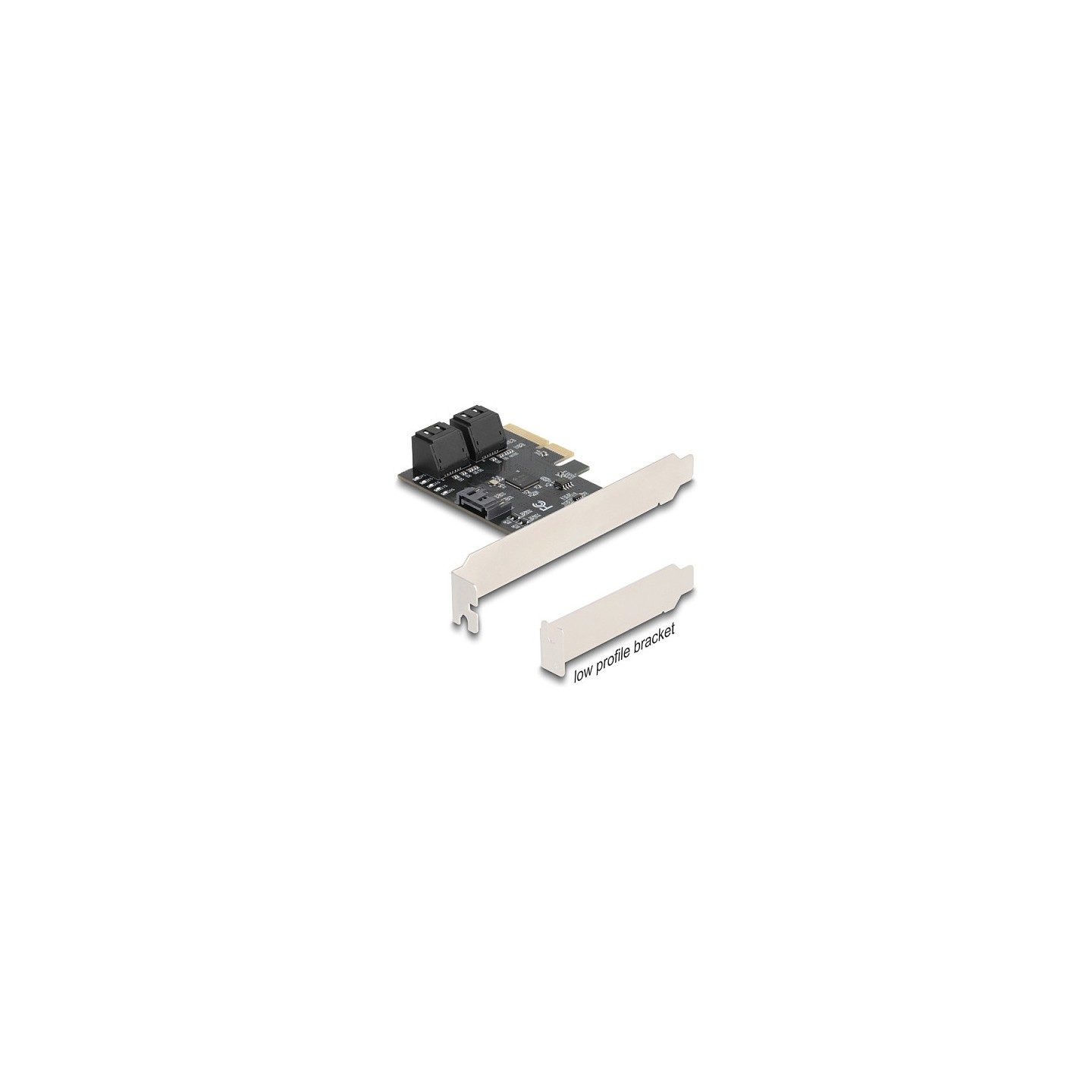 PCI Express x4 Karte zu 5 Port SATA Kontroller - Low Profile Formfaktor — Buy in Cyprus with Fast Delivery