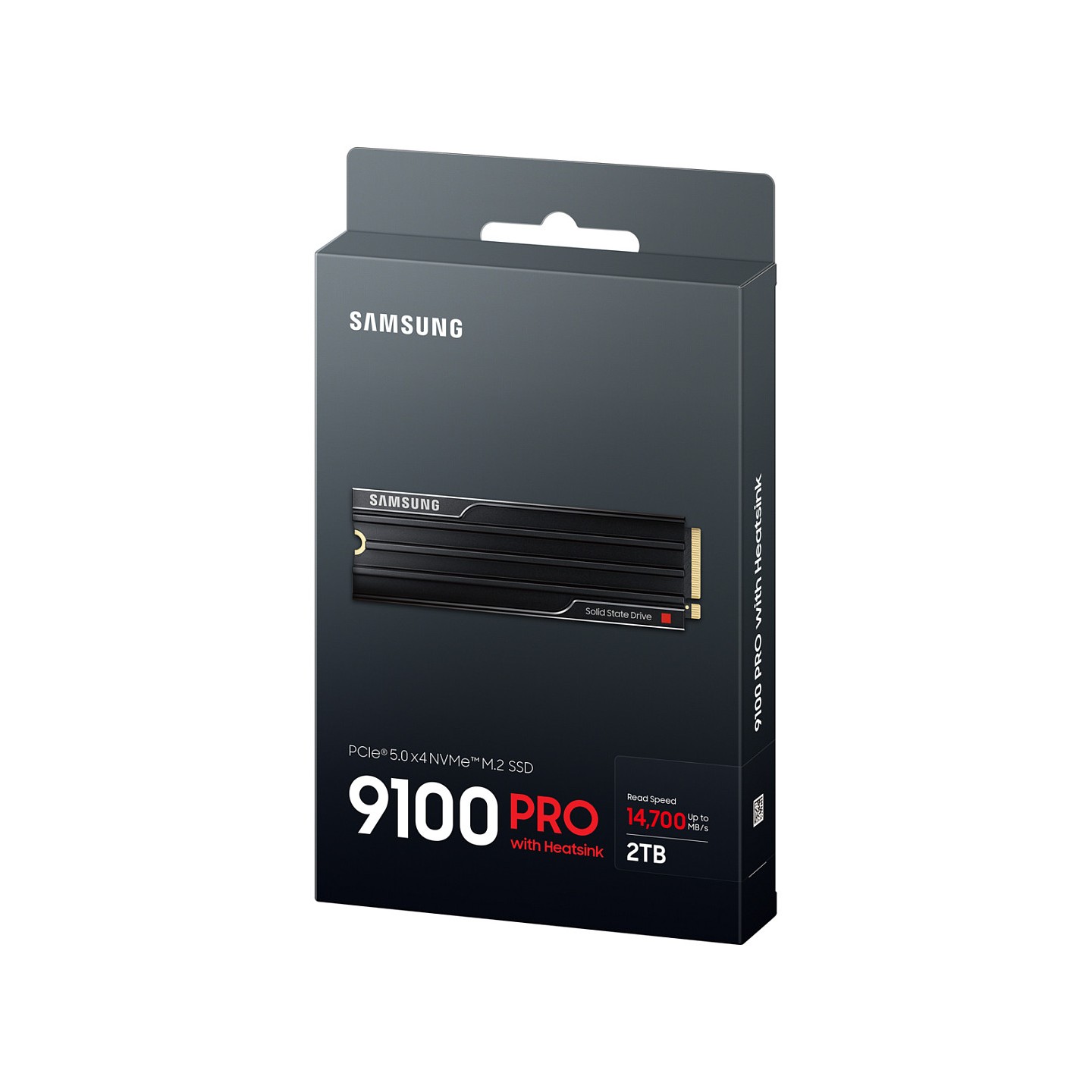 M.2. SAMSUNG 9100 PRO Heatsink NVMe 2TB PCIe 5.0 14.800 MB s Lesen 13.400 MB s Schreiben Interne SSD fr PC-Gaming