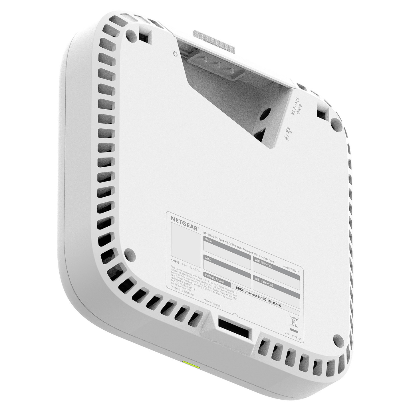 NETGEAR Business WBE718 - Accesspoint - Wi-Fi 7 - Wi-Fi 6 - Wi-Fi 7 - 2.4 GHz. 5 GHz. 6 GHz - Cloud-verwaltet - Wand-...