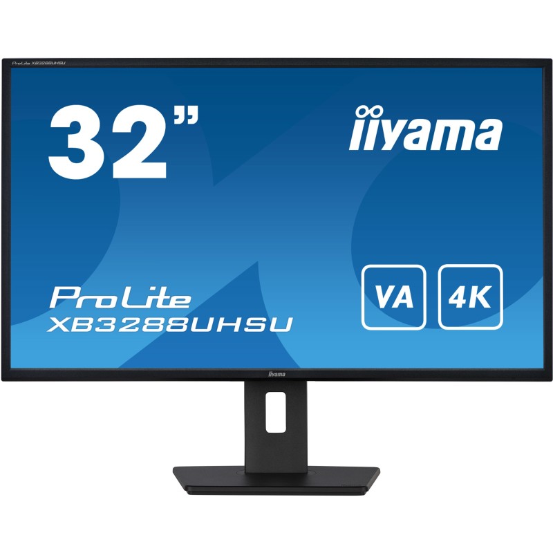 Buy Iiyama ProLite XB3288UHSU-B5 - 31.5" 4K VA Monitor, 3840x2160, 60Hz, 3ms, 2x... in Cyprus, Nicosia, Limassol, Larnaka, Pafos