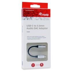 Equip Adapter USB-C - to Audio DAC 4-Pin 3.5mm St Bu 0.15m sw — Buy in Cyprus with Fast Delivery