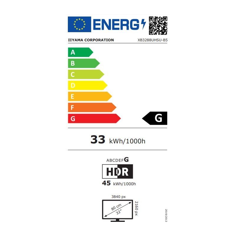 Buy Iiyama ProLite XB3288UHSU-B5 - 31.5" 4K VA Monitor, 3840x2160, 60Hz, 3ms, 2x... in Cyprus, Nicosia, Limassol, Larnaka, Pafos