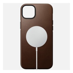 Nomad Modern Leather Case iPhone 14 Plus Rustic Brown — Buy in Cyprus with Fast Delivery