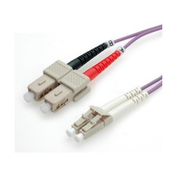 VALUE LWL-Kabel 50 125um OM4 LC SC violett 0.5m — Buy in Cyprus with Fast Delivery