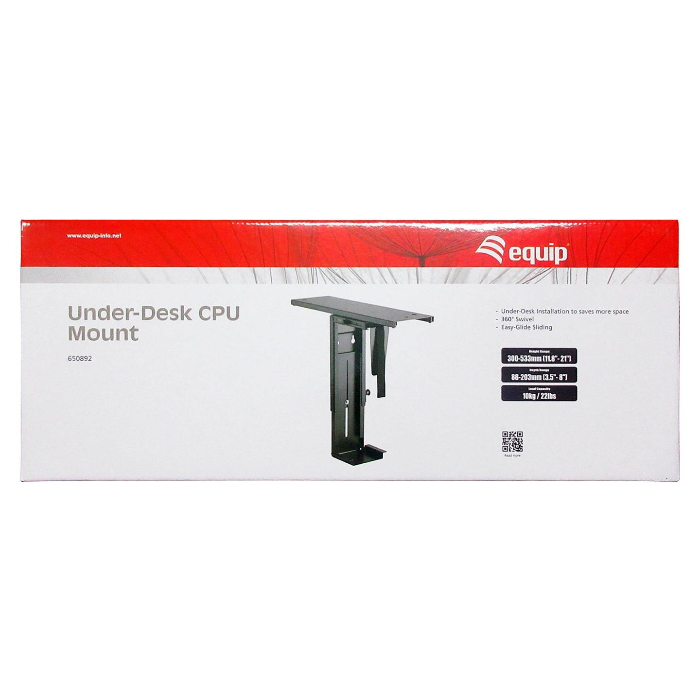Equip PC-Halterung für Untertischmontage 360° 10Kg schwarz retail — Buy in Cyprus with Fast Delivery