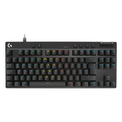 Logitech PRO X TKL RAPID Schwarz . Kabelgebundene Gaming-Tastatur. Magnetische Analog-Switches. Rapid-Trigger. LIGHTS...