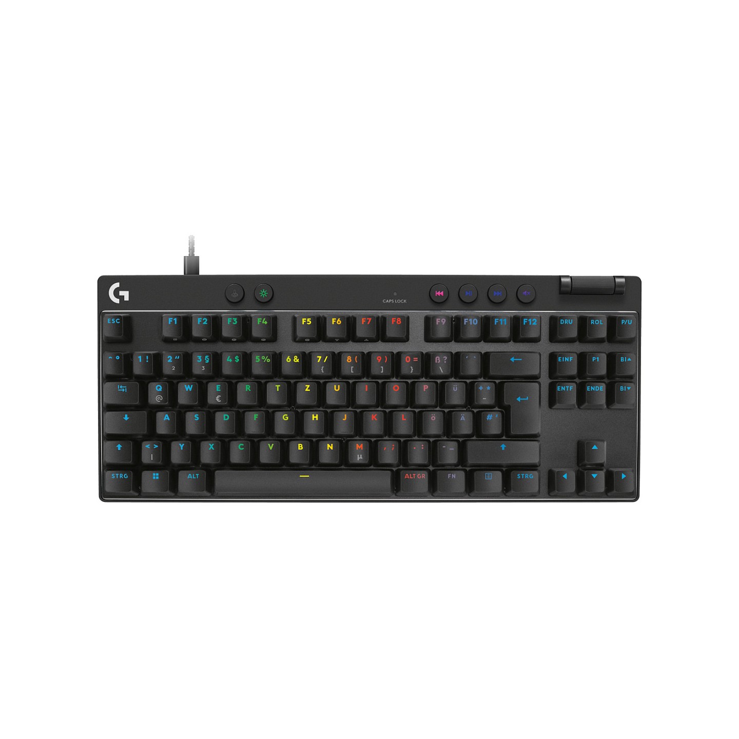 Logitech PRO X TKL RAPID Schwarz . Kabelgebundene Gaming-Tastatur. Magnetische Analog-Switches. Rapid-Trigger. LIGHTS...