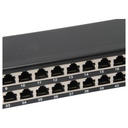 Equip Patchpanel 48x RJ45 Cat6 19' FTP 1HE ISO IEC schwarz — Buy in Cyprus with Fast Delivery