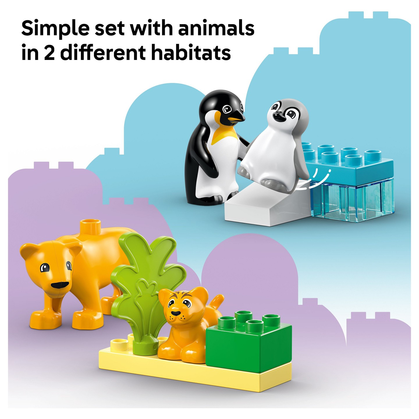 LEGO 10442 DUPLO Town Wildtier-Familien: Pinguine und Lwen — Buy in Cyprus with Fast Delivery
