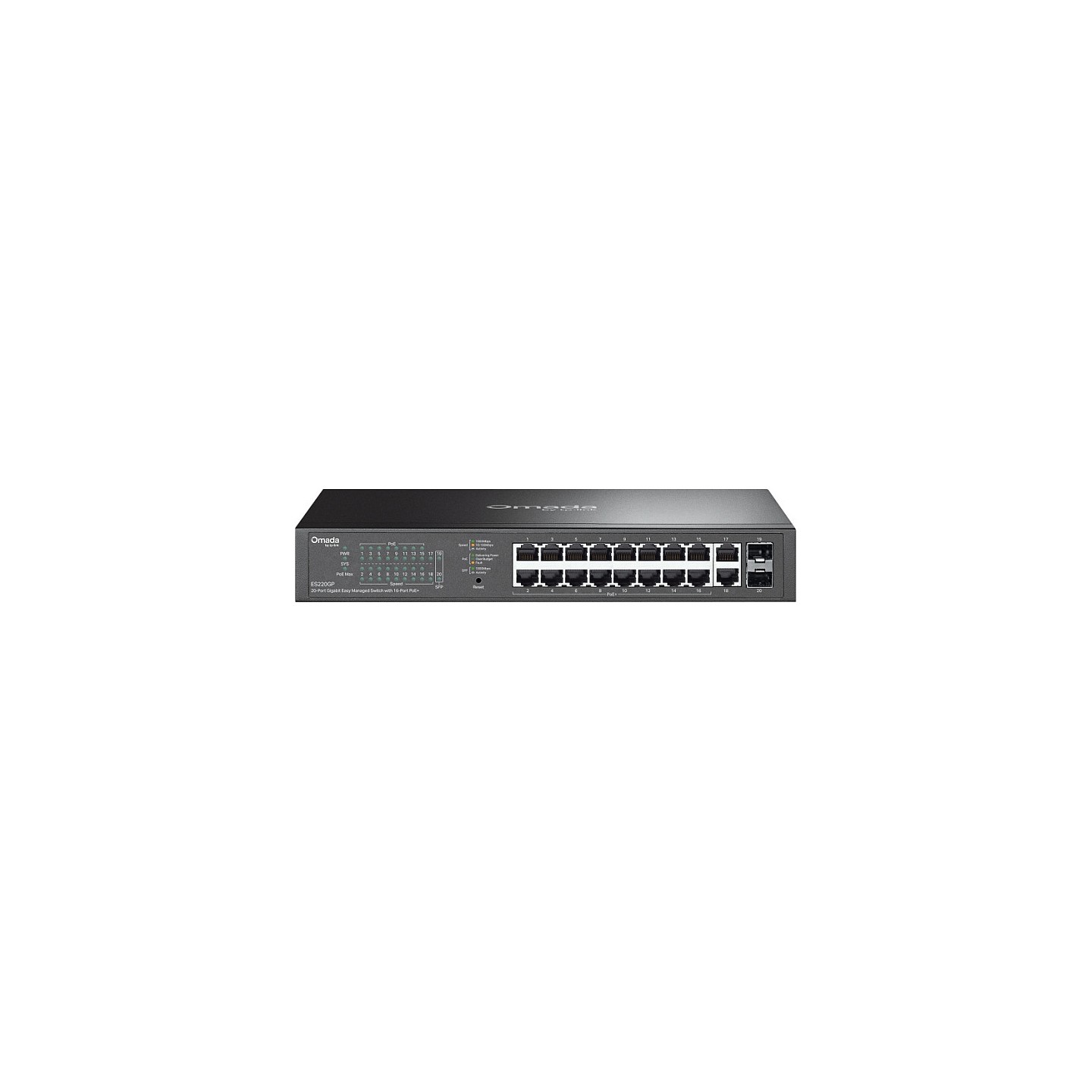 TP-Link Omada ES220GP 20-Port Gigabit Easy mgd. Switch 16x PoE+ — Buy in Cyprus with Fast Delivery