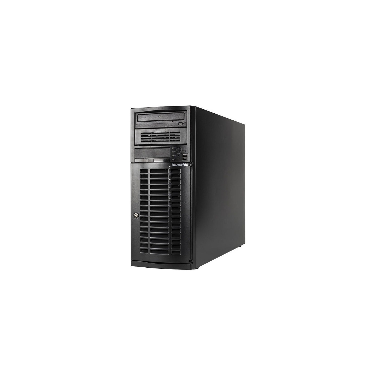 Server bluechip SERVERline T40317s Tower. Xeon 4410Y 32 GB DDR5. 2 x 960 GB SSD. 2 x RJ45 (10 Gb s)