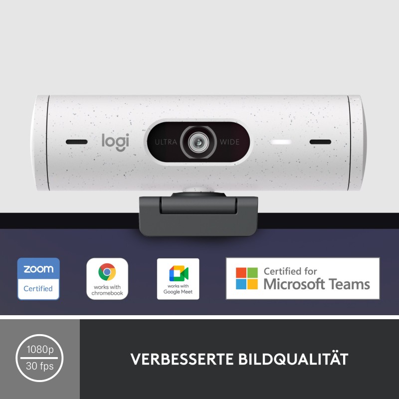 Buy Logitech Brio 500 - Full HD 1080p Webcam, 60 fps, 90° FOV, Privacy Shutter ... in Cyprus, Nicosia, Limassol, Larnaka, Pafos