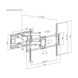 Equip Wandhalterung 37'-70' 1TFT gelenkig 4Gelenke 35Kg sw retail — Buy in Cyprus with Fast Delivery