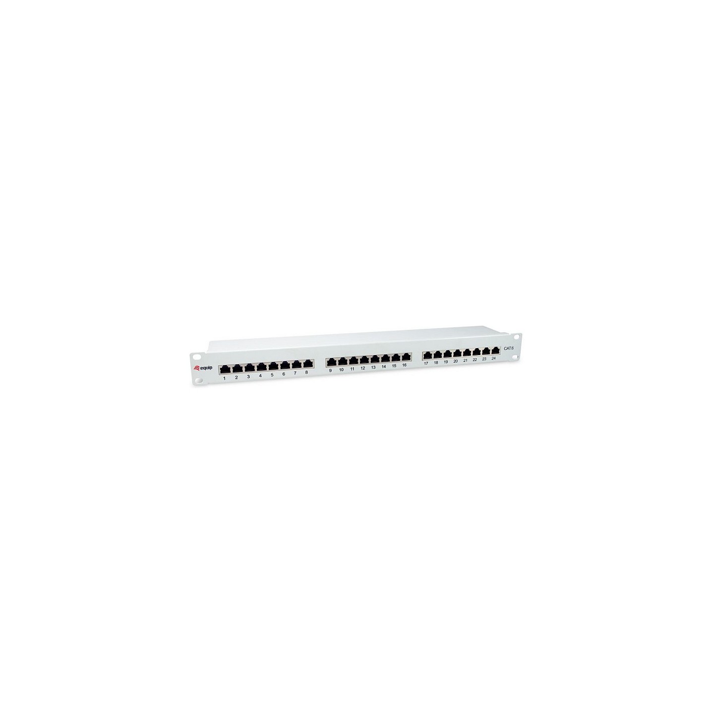 Equip Patchpanel 24x RJ45 Cat6 19' FTP 1HE ISO IEC hellgrau — Buy in Cyprus with Fast Delivery