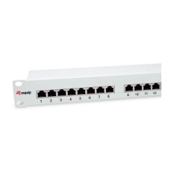 Equip Patchpanel 24x RJ45 Cat6 19' FTP 1HE ISO IEC hellgrau — Buy in Cyprus with Fast Delivery