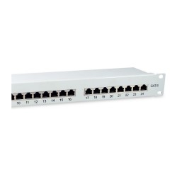 Equip Patchpanel 24x RJ45 Cat6 19' FTP 1HE ISO IEC hellgrau — Buy in Cyprus with Fast Delivery