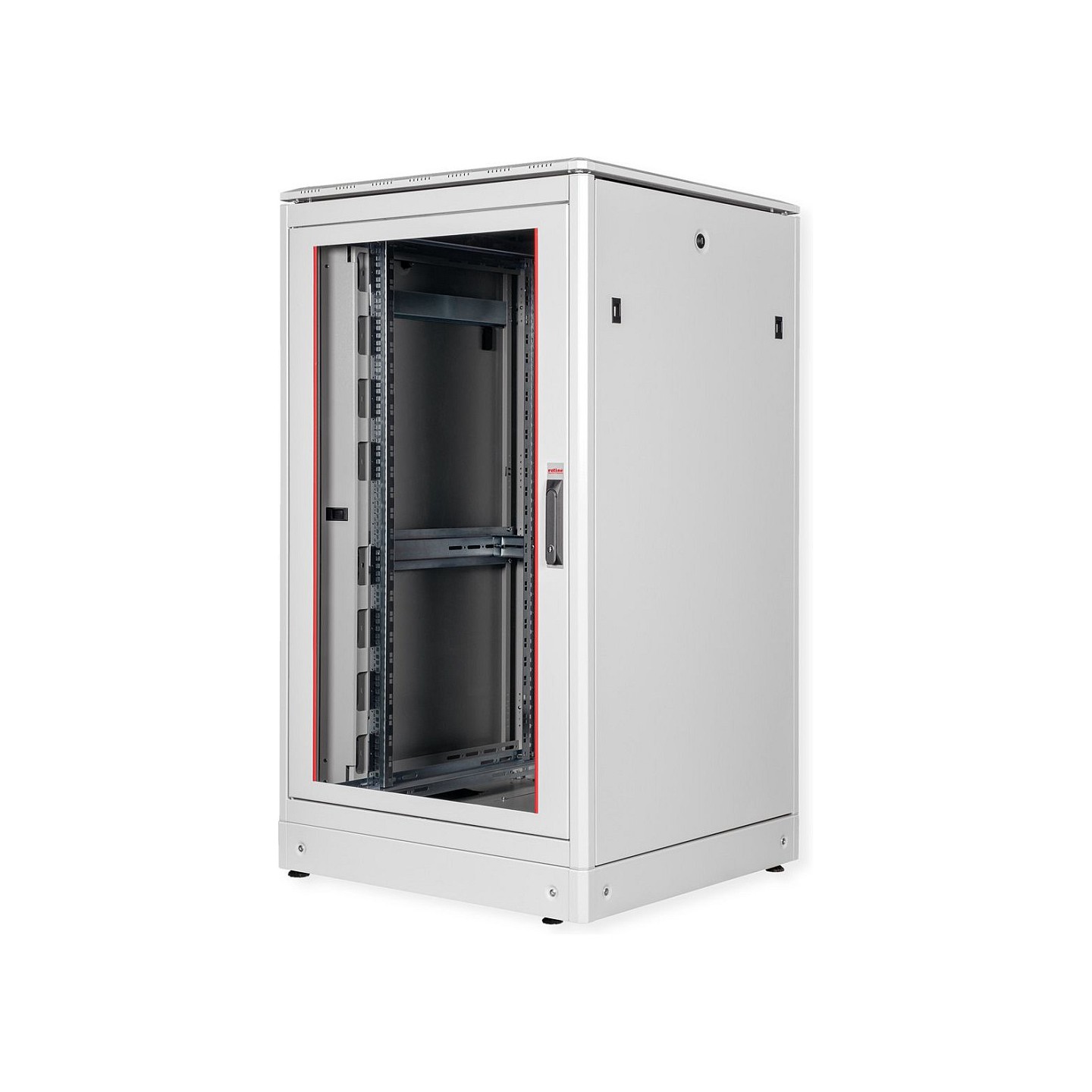 ROLINE 19-Zoll Netzwerkschrank Pro 26 HE. 800x800 BxT Glastr grau — Buy in Cyprus with Fast Delivery
