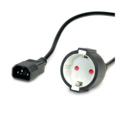 VALUE Netzkabel. C14 auf CEE7 3. max. 10A (2300W). nur fr Verwendung an USV. schwarz. 0.3 m — Buy in Cyprus with Fast Delivery