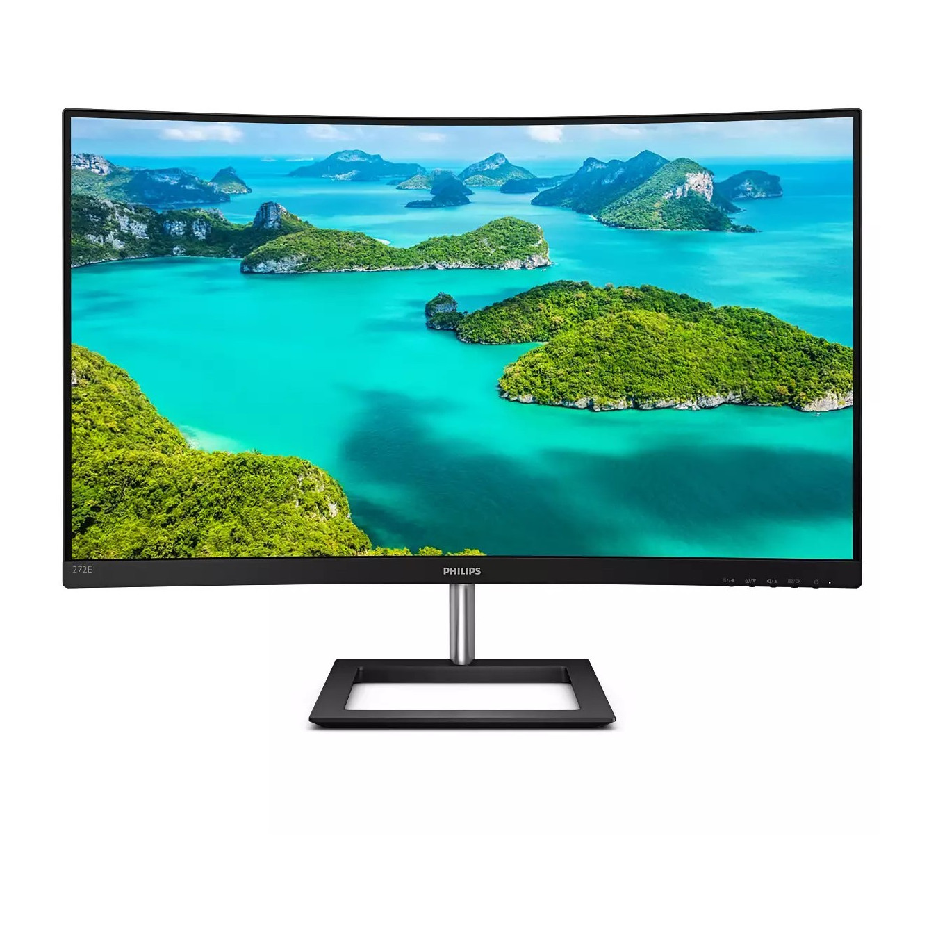 Philips 272E1CA - 27in Curved VA Monitor (1500R) Full HD 1920x1080, 75Hz, 4ms, HDMI+DisplayPort, Black