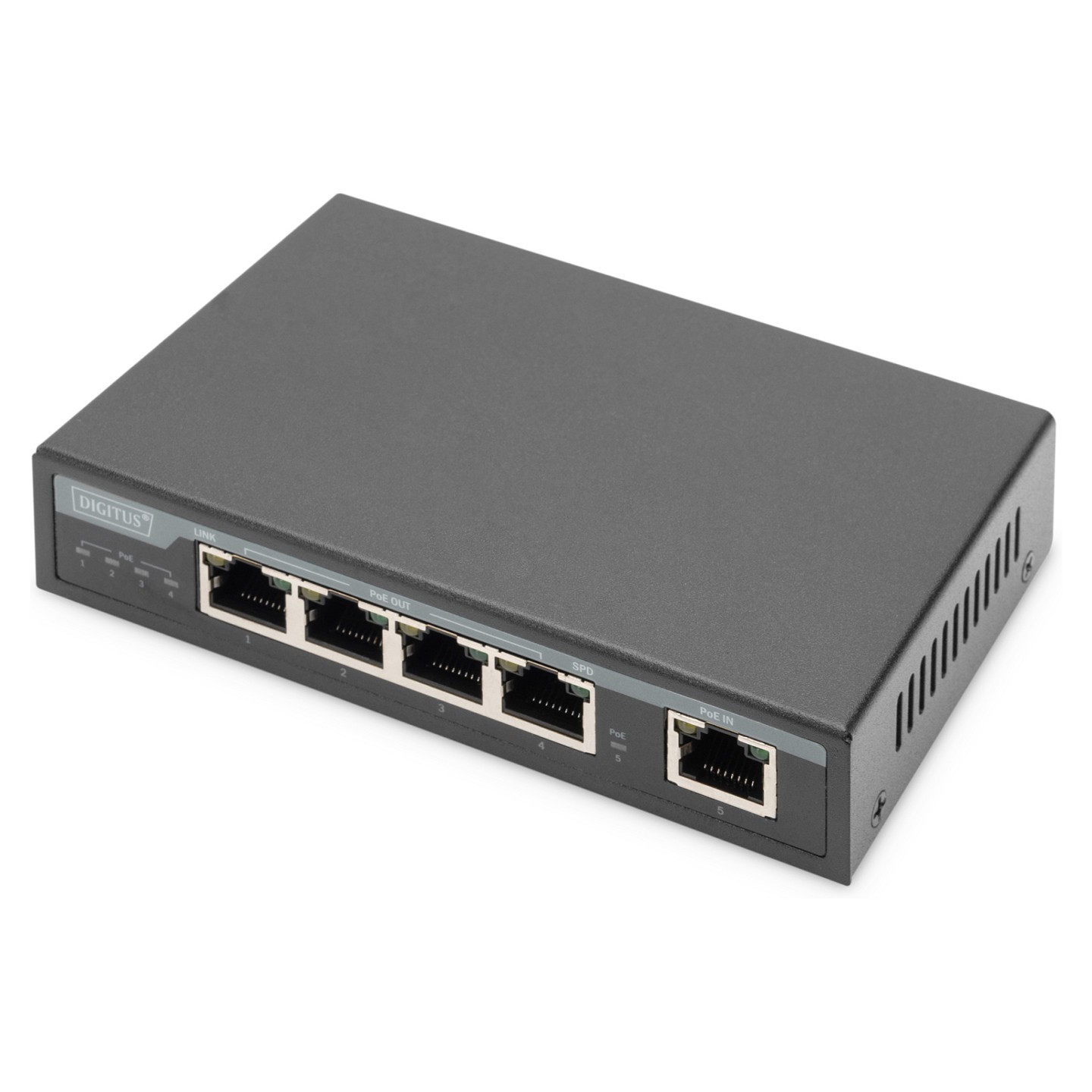 DIGITUS POE Extender 4PPoE 4-Port 85W 100m Verlängerung schw — Buy in Cyprus with Fast Delivery