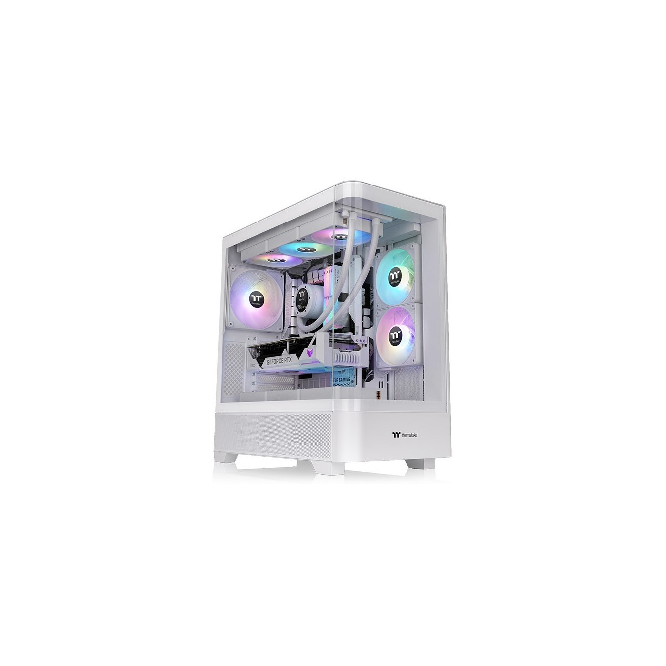 Thermaltake View 290 TG ARGB - Mid Tower PC Case - White, Tempered Glass, ARGB — Buy in Cyprus with Fast Delivery