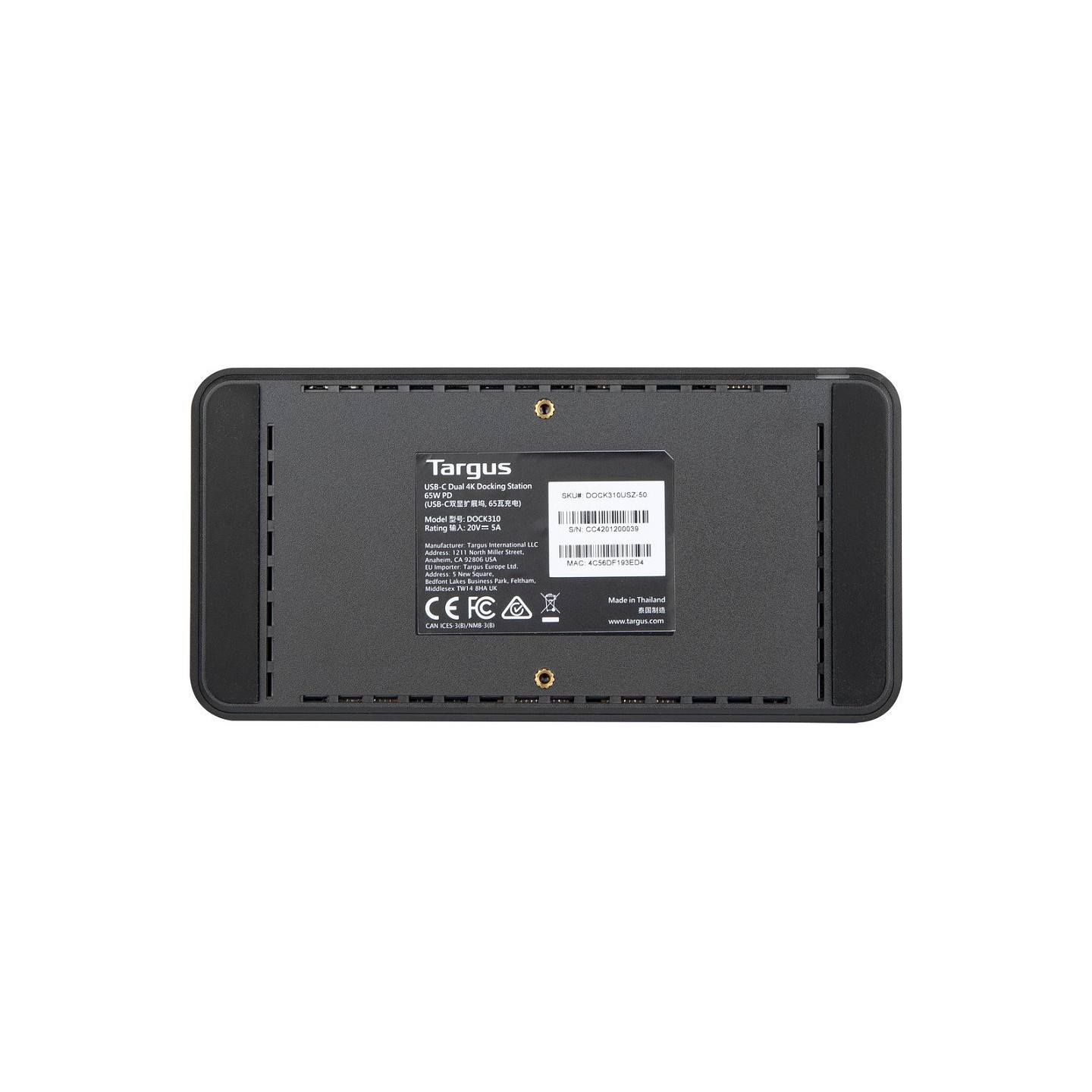 D TARGUS DOCK310EUZ USB-C — Buy in Cyprus with Fast Delivery