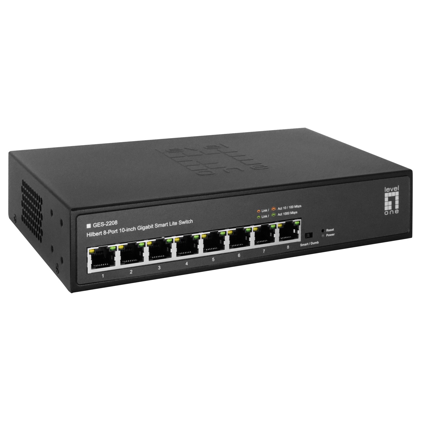 Switch 8x GE GES-2208 Hilbert 10' — Buy in Cyprus with Fast Delivery