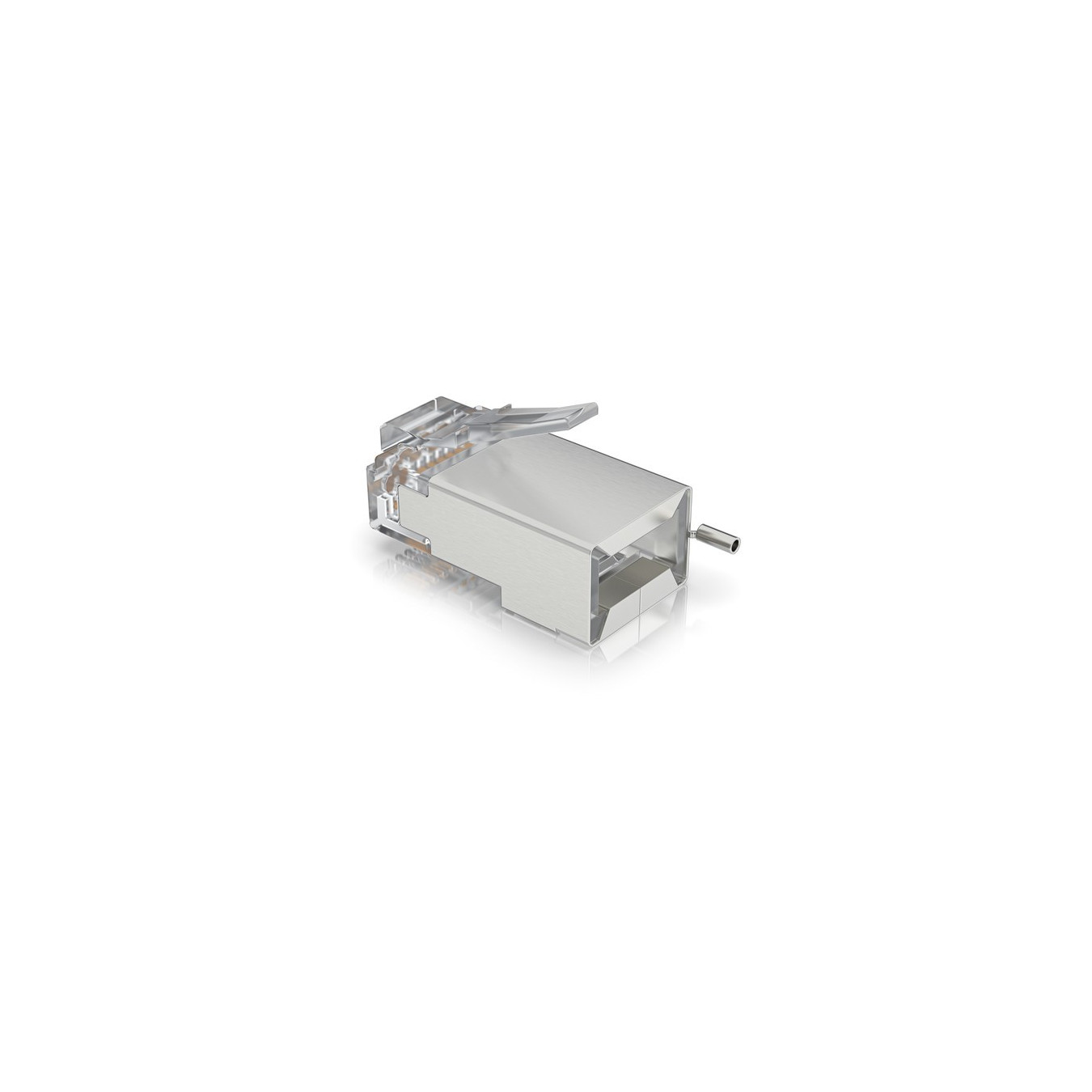 Ubiquiti UISP-Connector-SHD - RJ45 Male Shielded Connectors, Silver - Pack of 100 — Buy in Cyprus with Fast Delivery