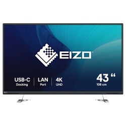 EIZO 108cm (42.5') EV4340X-BK 16:09 4K 2xHDMI+DP+USB-C IPS — Buy in Cyprus with Fast Delivery