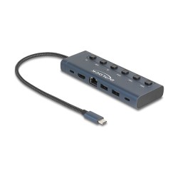 USB Type-CTM Dockingstation 4K - HDMI USB Gigabit LAN PD 3.0 90 W mit Schalter — Buy in Cyprus with Fast Delivery