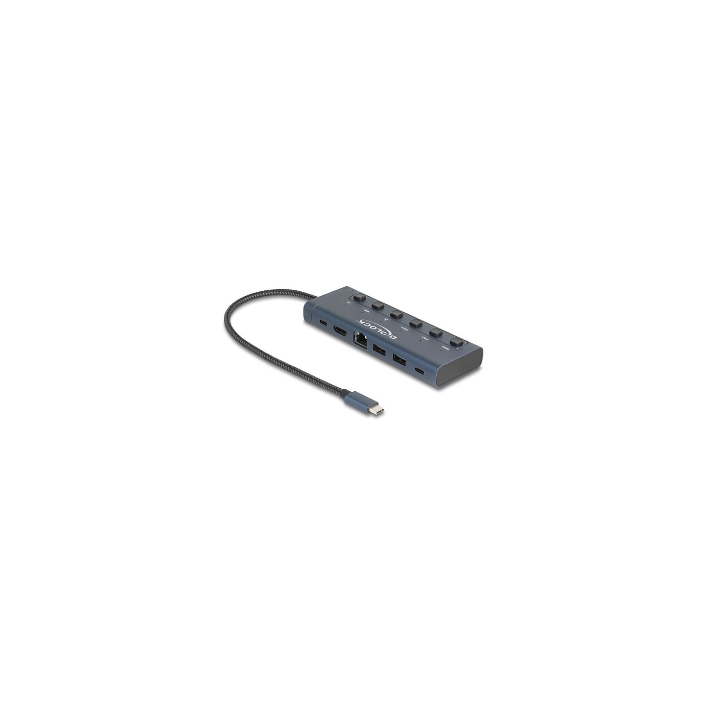 USB Type-CTM Dockingstation 4K - HDMI USB Gigabit LAN PD 3.0 90 W mit Schalter — Buy in Cyprus with Fast Delivery