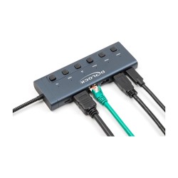 USB Type-CTM Dockingstation 4K - HDMI USB Gigabit LAN PD 3.0 90 W mit Schalter — Buy in Cyprus with Fast Delivery