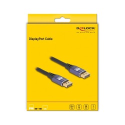 DELOCK DisplayPort Kabel 8K 60 Hz 2m flieder Metall — Buy in Cyprus with Fast Delivery