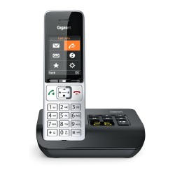 GIGASET COMFORT 500A silber schwarz 5.8 cm 2.2 Zoll TFT Farbdisplay Anrufbeantworter Freisprechen Telefonbuch Headset...