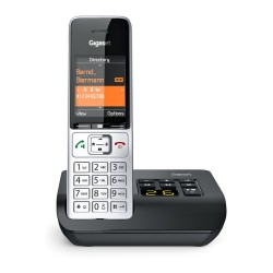 GIGASET COMFORT 500A silber schwarz 5.8 cm 2.2 Zoll TFT Farbdisplay Anrufbeantworter Freisprechen Telefonbuch Headset...