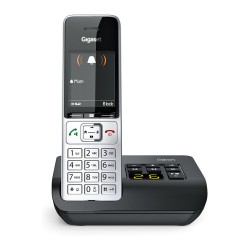 GIGASET COMFORT 500A silber schwarz 5.8 cm 2.2 Zoll TFT Farbdisplay Anrufbeantworter Freisprechen Telefonbuch Headset...