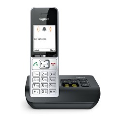 GIGASET COMFORT 500A silber schwarz 5.8 cm 2.2 Zoll TFT Farbdisplay Anrufbeantworter Freisprechen Telefonbuch Headset...