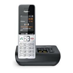GIGASET COMFORT 500A silber schwarz 5.8 cm 2.2 Zoll TFT Farbdisplay Anrufbeantworter Freisprechen Telefonbuch Headset...