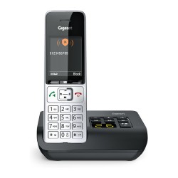GIGASET COMFORT 500A silber schwarz 5.8 cm 2.2 Zoll TFT Farbdisplay Anrufbeantworter Freisprechen Telefonbuch Headset...