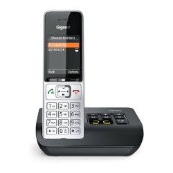 GIGASET COMFORT 500A silber schwarz 5.8 cm 2.2 Zoll TFT Farbdisplay Anrufbeantworter Freisprechen Telefonbuch Headset...