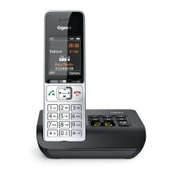 GIGASET COMFORT 500A silber schwarz 5.8 cm 2.2 Zoll TFT Farbdisplay Anrufbeantworter Freisprechen Telefonbuch Headset...