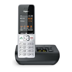 GIGASET COMFORT 500A silber schwarz 5.8 cm 2.2 Zoll TFT Farbdisplay Anrufbeantworter Freisprechen Telefonbuch Headset...