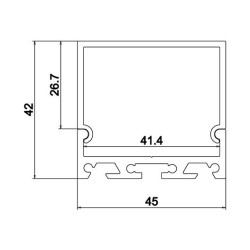 Synergy 21 LED U-Profil 200cm. ALU065 — Buy in Cyprus with Fast Delivery