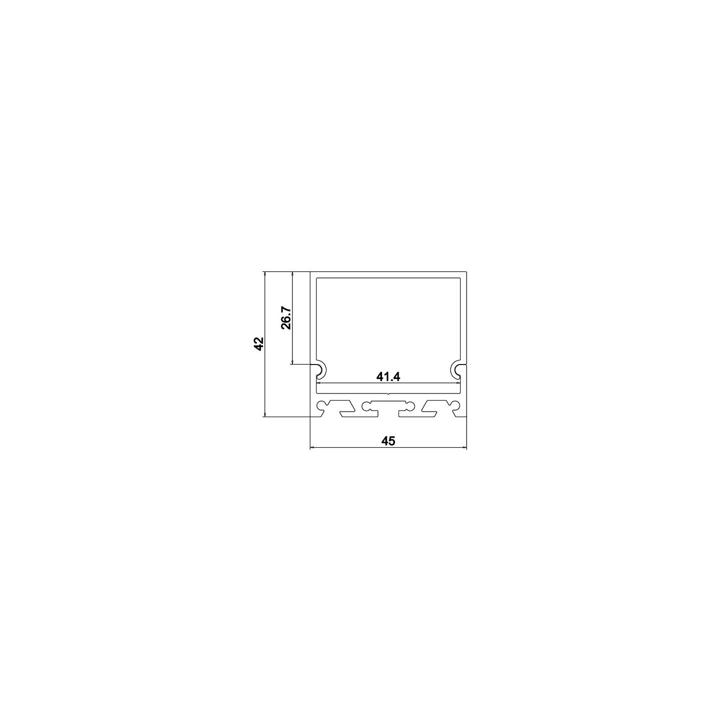 Synergy 21 LED U-Profil 200cm. ALU065 — Buy in Cyprus with Fast Delivery