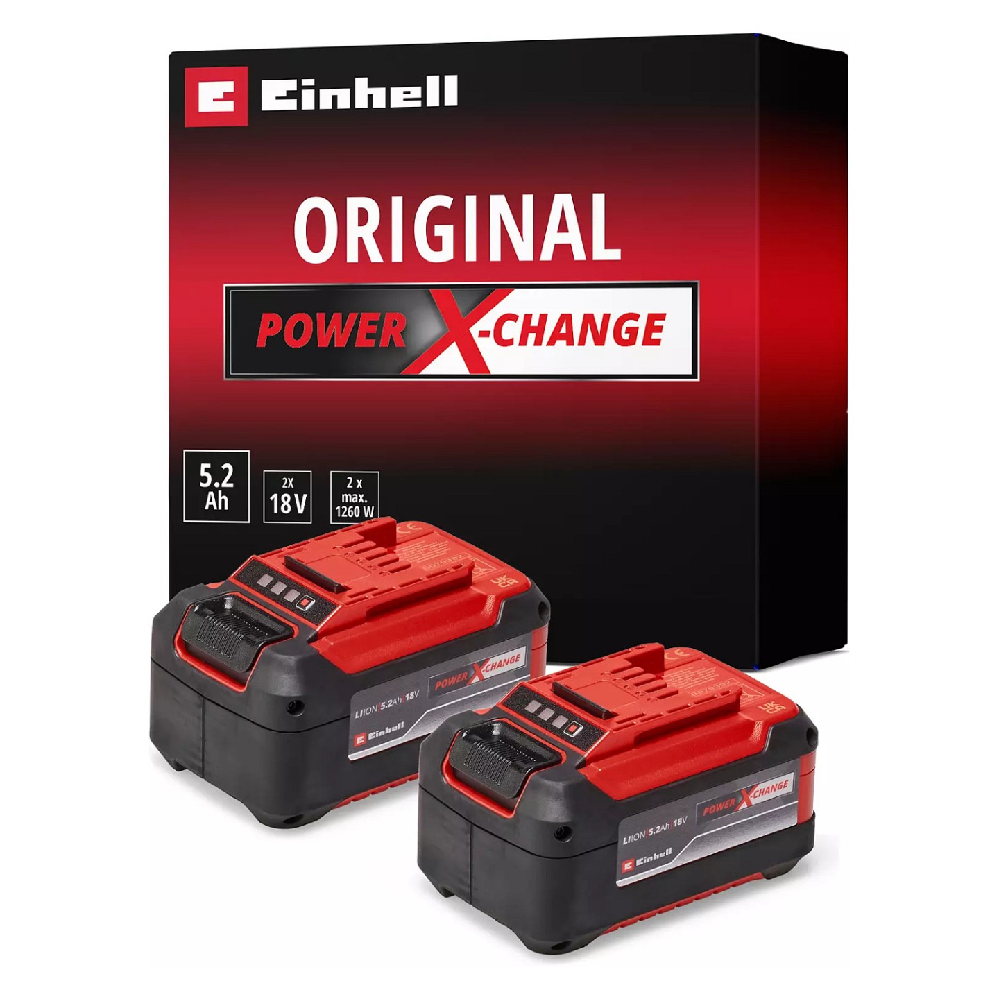 Einhell 2x 18V 5.2Ah PXC Twinpack — Buy in Cyprus with Fast Delivery