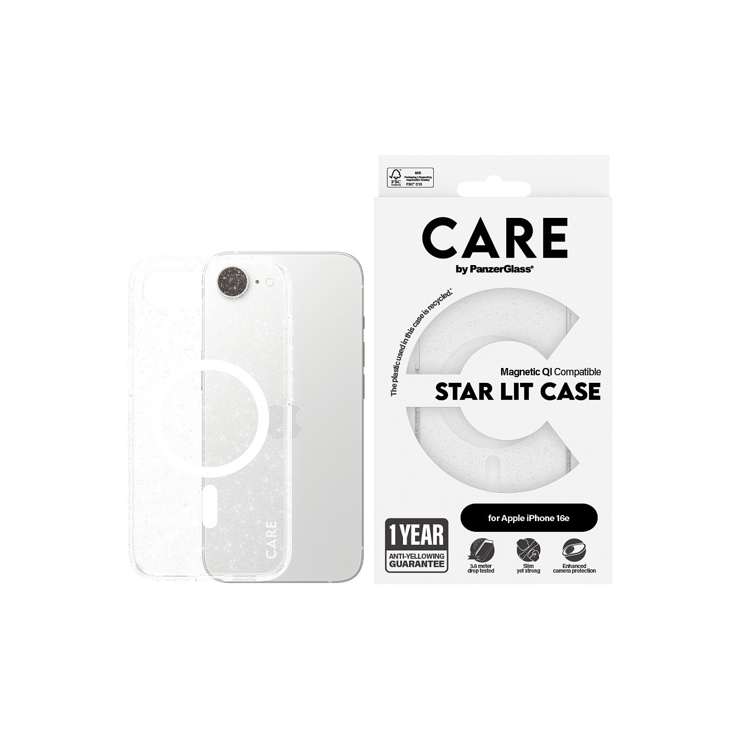 CARE Case Flagship Combat w. MagSafe. Star Lit iPhone 16e — Buy in Cyprus with Fast Delivery