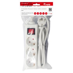 Equip Steckdosenleiste 3-fach Schuko 1.5m Kabel mit Schalter — Buy in Cyprus with Fast Delivery