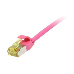 Synergy21 Patchkabel RJ45. CAT6A 500Mhz. 3m. magenta. U FTP. slimline rund d3.8mm. TPE LSZH(Superflex). AWG32. mit C...