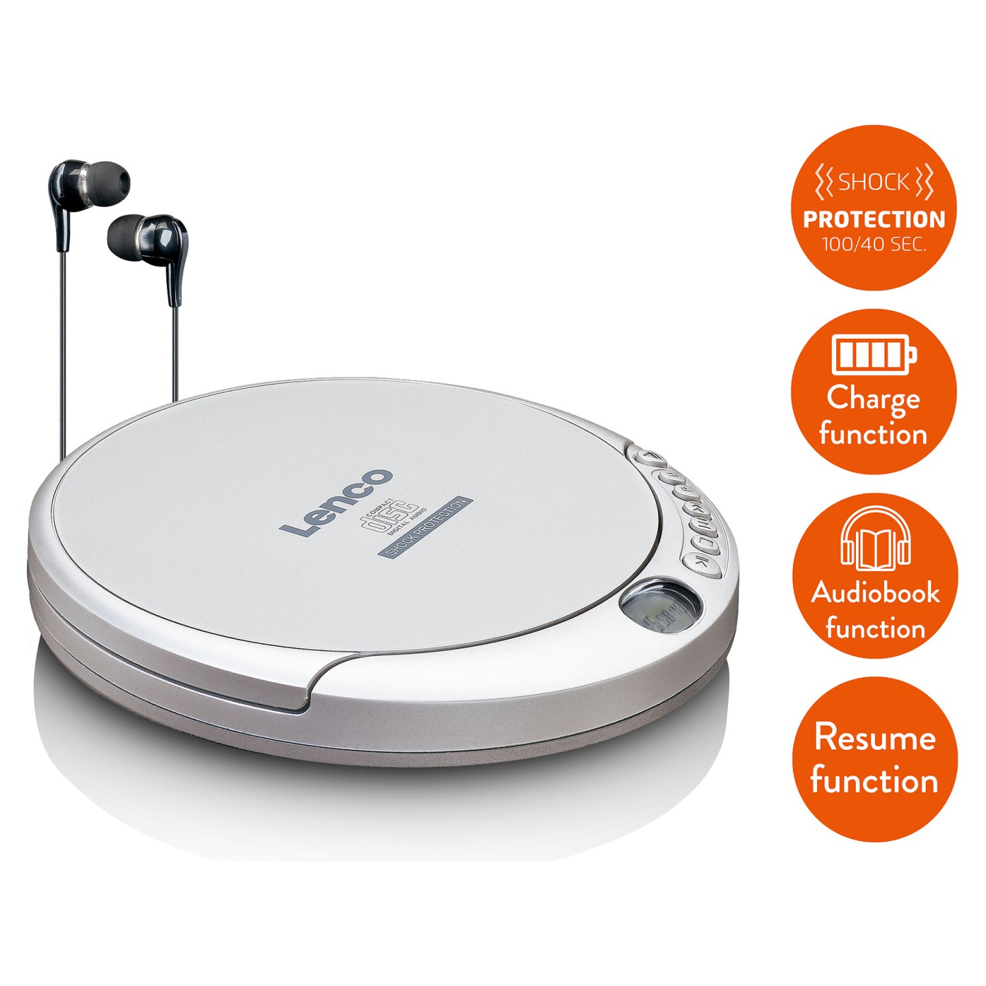 Lenco CD-201 silber — Buy in Cyprus with Fast Delivery