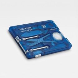 V-0.73 22.T2 Taschenmesser Swiss Card Lite. blau transparent — Buy in Cyprus with Fast Delivery